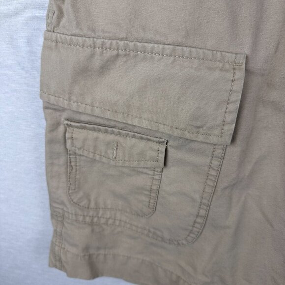 BOSTON TRADES SHORTS MEN'S ,EDIUM BEIGE KHAKI CARGO DRAWSTRING BEACH RELAXED - Picture 10 of 16